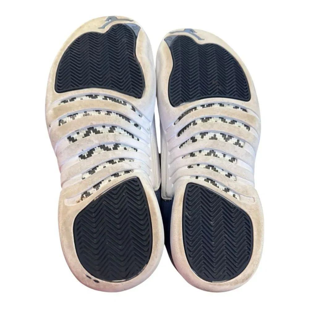 Air Jordan 12 Retro Men's Stone Blue Legend Blue Basketball Shoes Sneakers 10